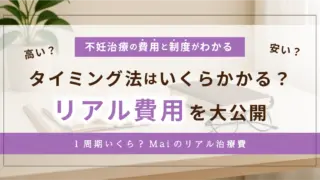 【2025最新】タイミング法の費用はいくら？1周期の実費・通院回数・保険診療の全まとめ【Maiのリアル金額も公開】