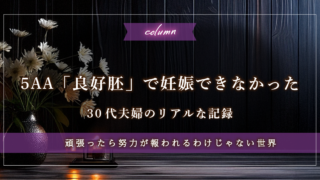 報われない努力と決断。5AA「良好胚」で妊娠できなかった30代夫婦のリアルな記録